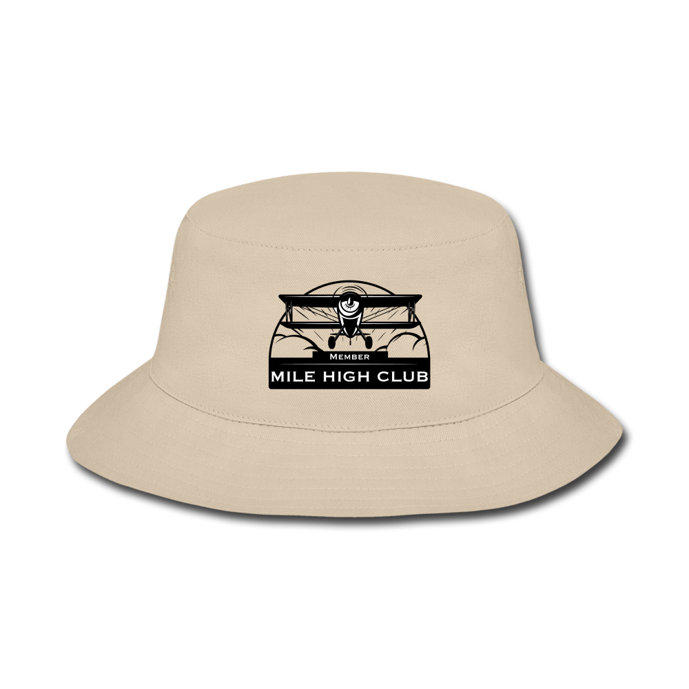 Mile High Club - Biplane - Bucket Hat - cream