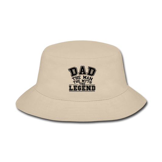 Dad the Legend - Bucket Hat - cream