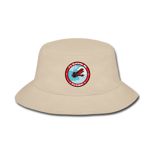 I'd Rather Be Flying - Circle - Bucket Hat - cream