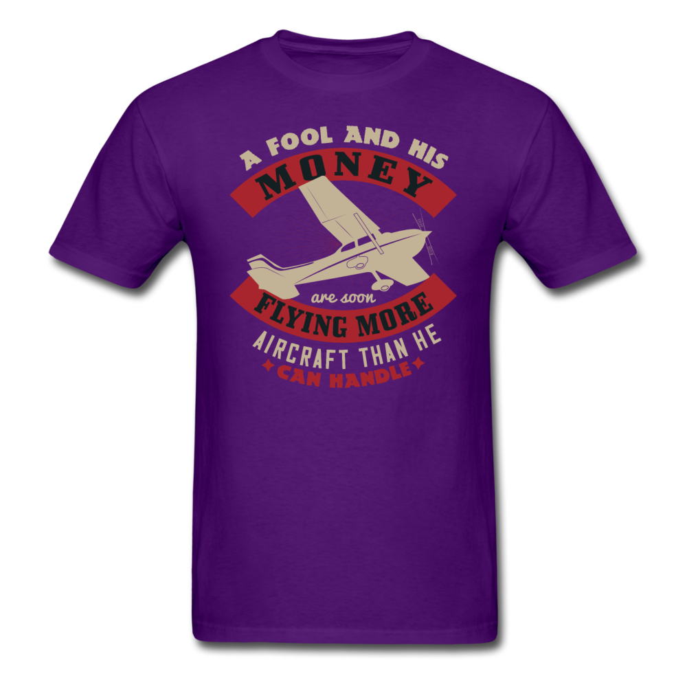 A Fool And His Money - Unisex Classic T-Shirt - purple