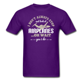 I Don't Alwasys Stop - Unisex Classic T-Shirt - purple