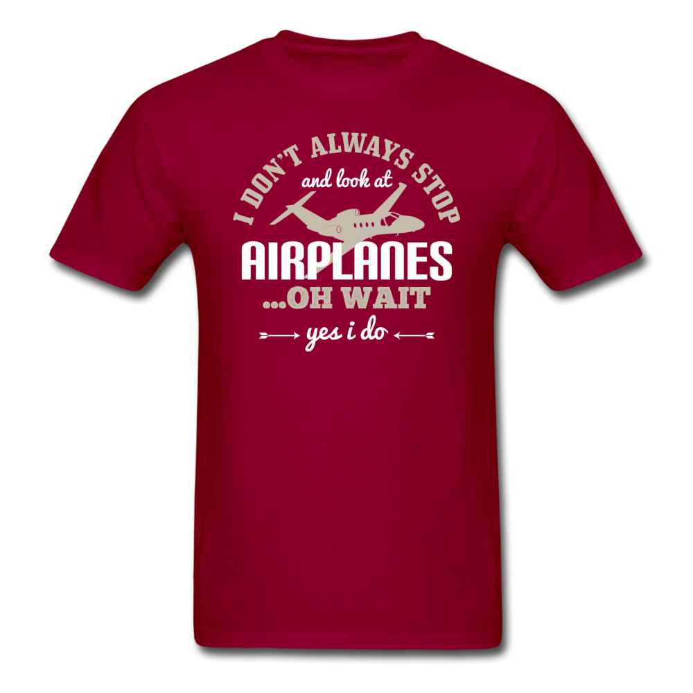 I Don't Alwasys Stop - Unisex Classic T-Shirt - dark red