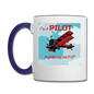 I'm A Pilot - Contrast Coffee Mug - white/cobalt blue