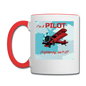 I'm A Pilot - Contrast Coffee Mug - white/red