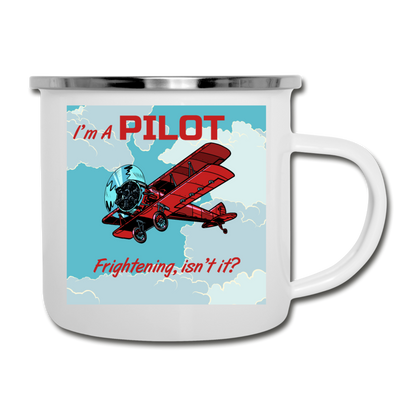 I'm A Pilot - Camper Mug - white