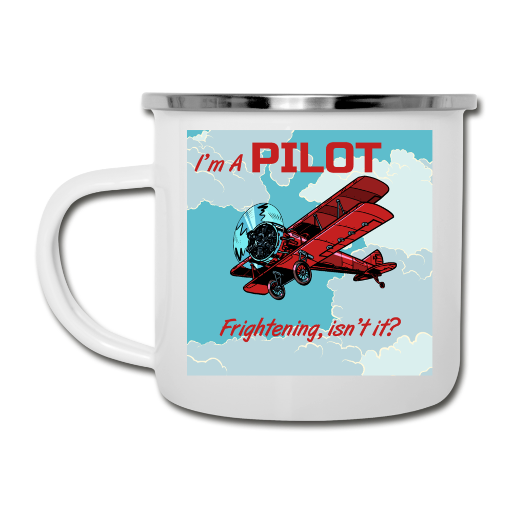 I'm A Pilot - Camper Mug - white