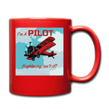 I'm A Pilot - Full Color Mug - red