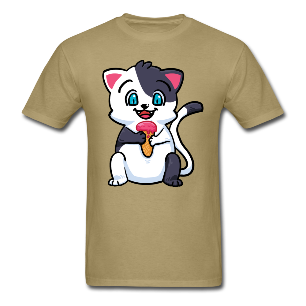 Cat - Ice Cream - Unisex Classic T-Shirt - khaki