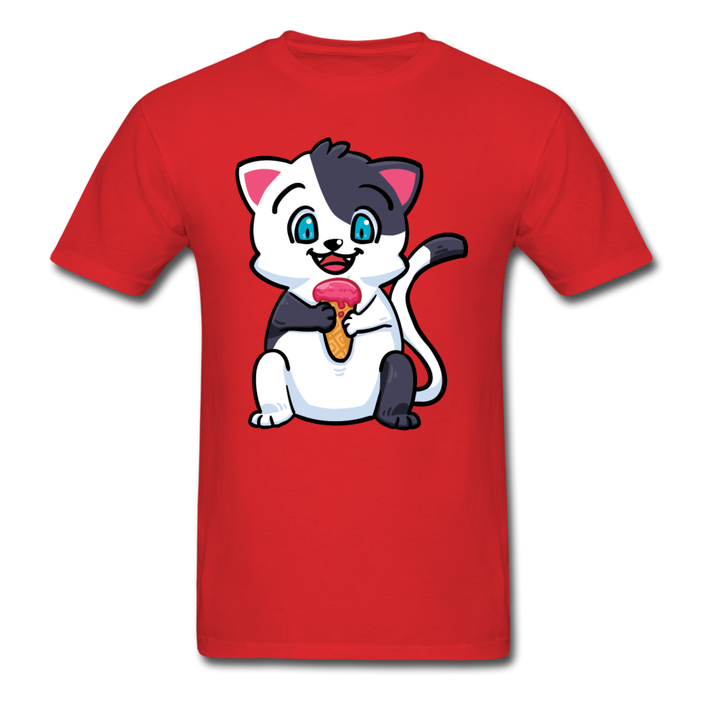 Cat - Ice Cream - Unisex Classic T-Shirt - red