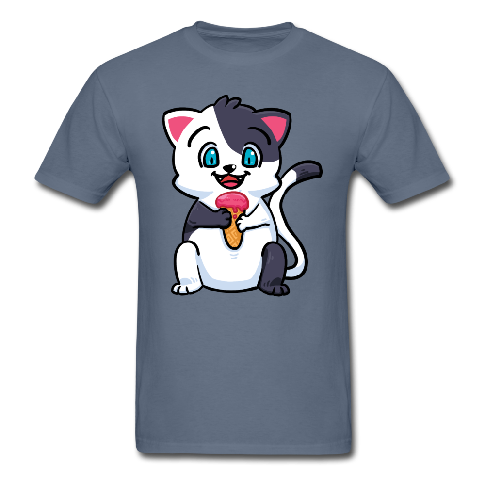 Cat - Ice Cream - Unisex Classic T-Shirt - denim