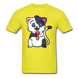 Cat - Ice Cream - Unisex Classic T-Shirt - yellow