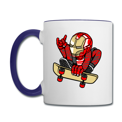 Iron Man - Skateboard - Contrast Coffee Mug - white/cobalt blue