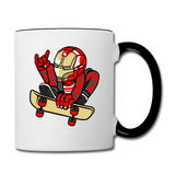 Iron Man - Skateboard - Contrast Coffee Mug - white/black