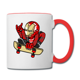 Iron Man - Skateboard - Contrast Coffee Mug - white/red