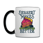 Dessert Makes Everything Better - Contrast Coffee Mug - white/black