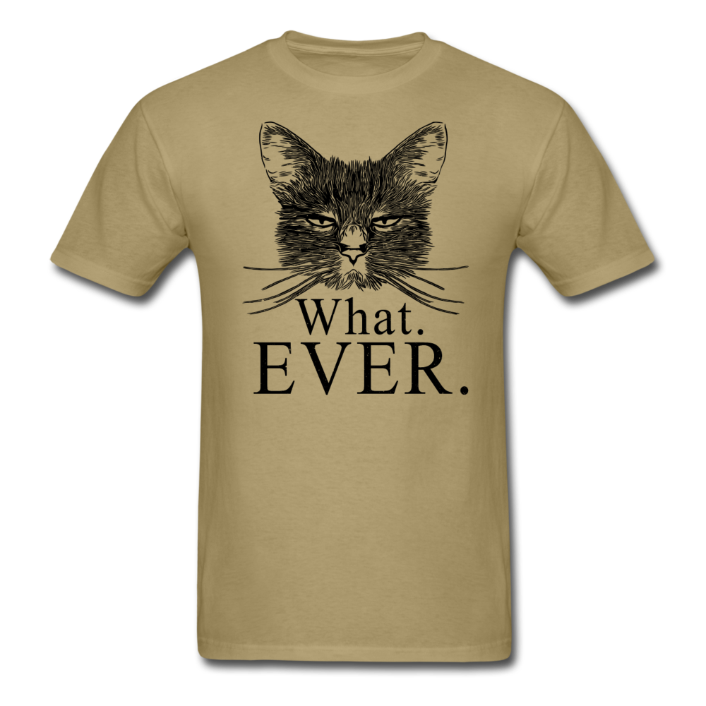 Cat - What Ever - Unisex Classic T-Shirt - khaki