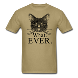 Cat - What Ever - Unisex Classic T-Shirt - khaki