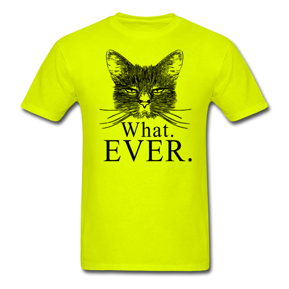 Cat - What Ever - Unisex Classic T-Shirt - safety green