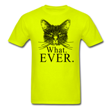 Cat - What Ever - Unisex Classic T-Shirt - safety green