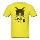 Cat - What Ever - Unisex Classic T-Shirt - yellow