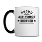 Proud Air Force - Brother - Contrast Coffee Mug - white/black