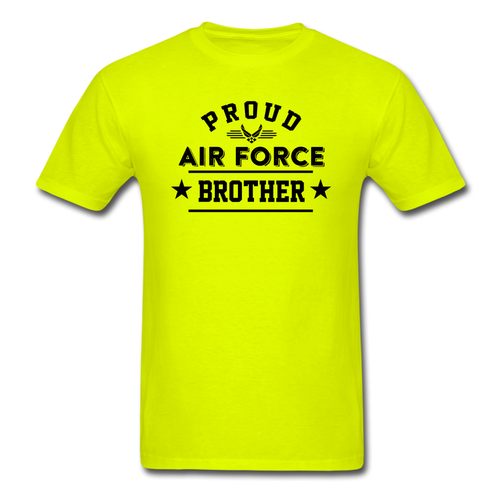 Proud Air Force - Brother - Unisex Classic T-Shirt - safety green