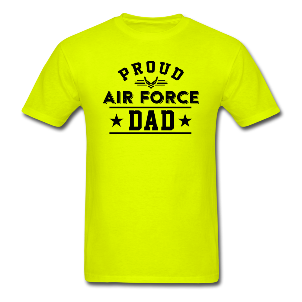 Proud Air Force - Dad - Unisex Classic T-Shirt - safety green