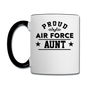 Proud Air Force - Aunt - Contrast Coffee Mug - white/black