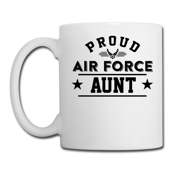Proud Air Force - Aunt - Coffee/Tea Mug - white