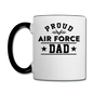 Proud Air Force - Dad - Contrast Coffee Mug - white/black