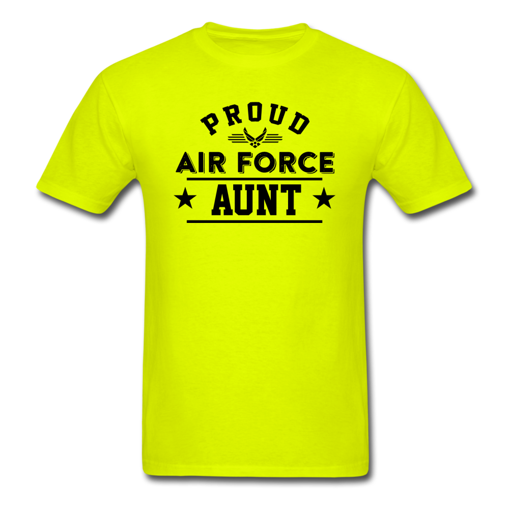 Proud Air Force - Aunt - Unisex Classic T-Shirt - safety green