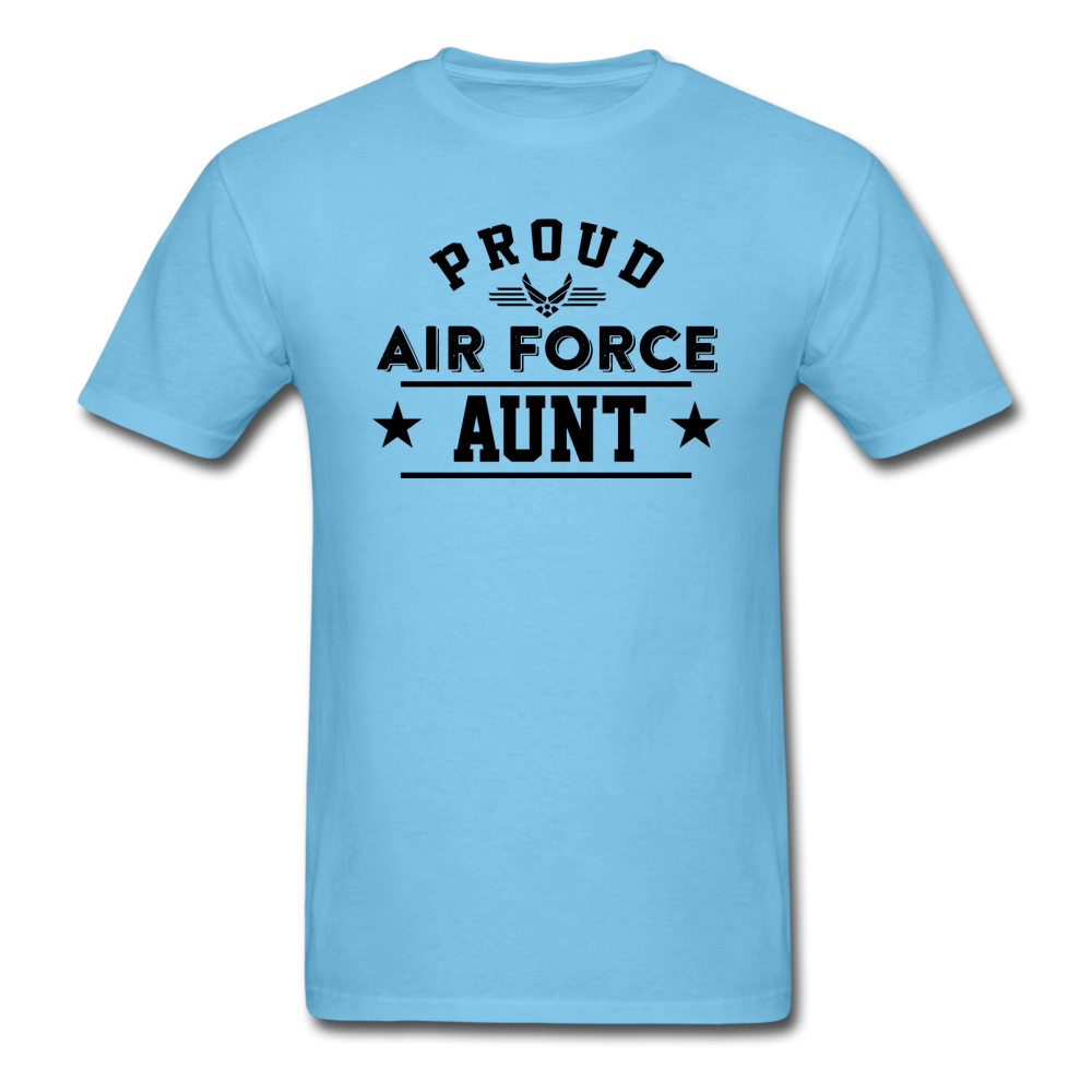 Proud Air Force - Aunt - Unisex Classic T-Shirt - aquatic blue