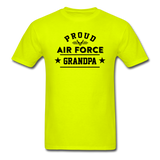 Proud Air Force - Grandpa - Unisex Classic T-Shirt - safety green