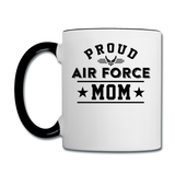 Proud Air Force - Mom - Contrast Coffee Mug - white/black