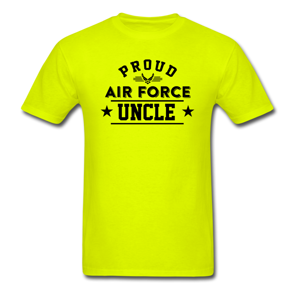 Proud Air Force - Uncle - Unisex Classic T-Shirt - safety green