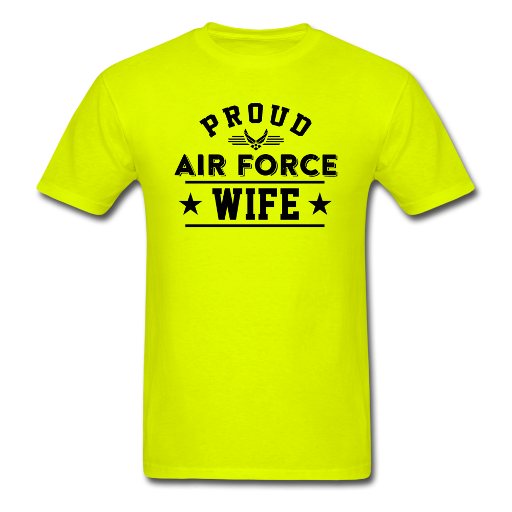 Proud Air Force - Wife - Unisex Classic T-Shirt - safety green