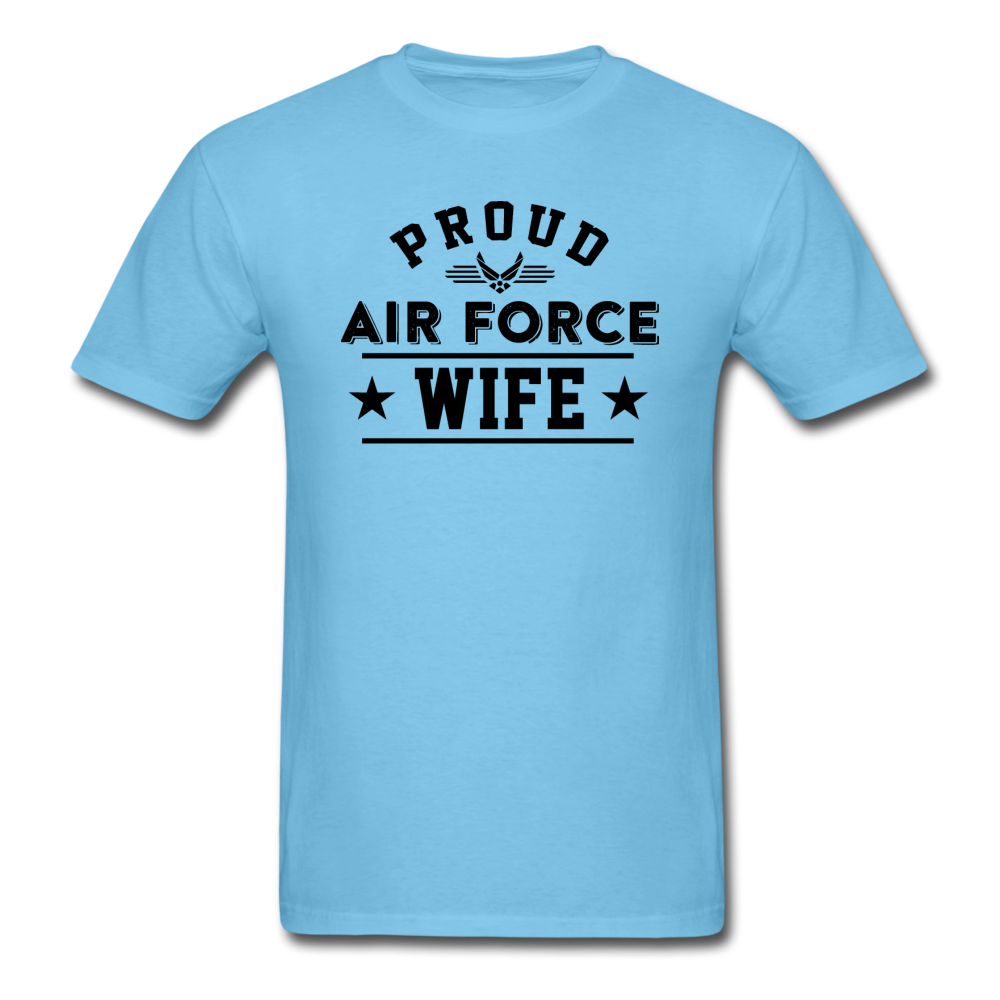 Proud Air Force - Wife - Unisex Classic T-Shirt - aquatic blue