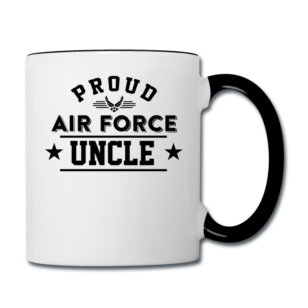 Proud Air Force - Uncle - Contrast Coffee Mug - white/black