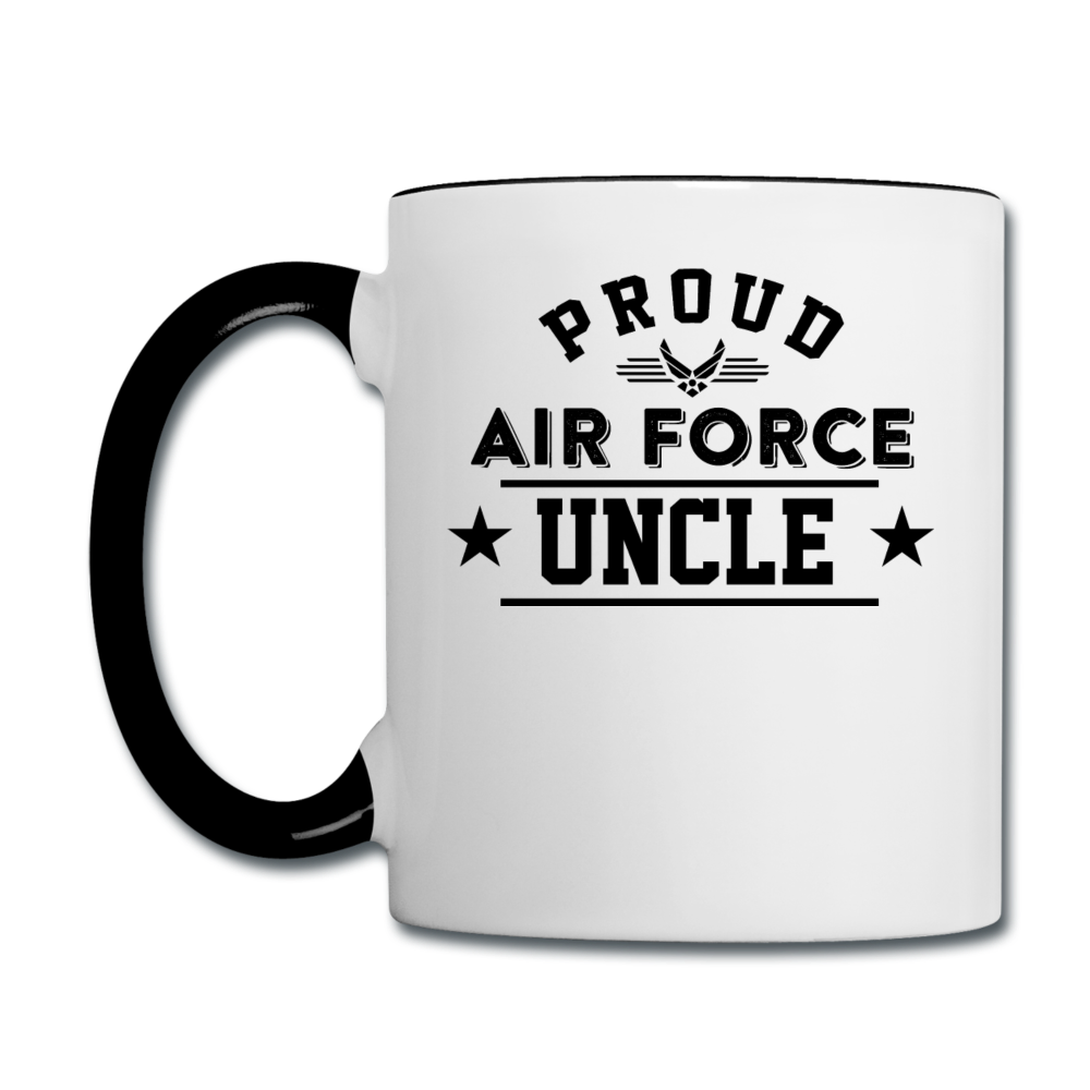 Proud Air Force - Uncle - Contrast Coffee Mug - white/black