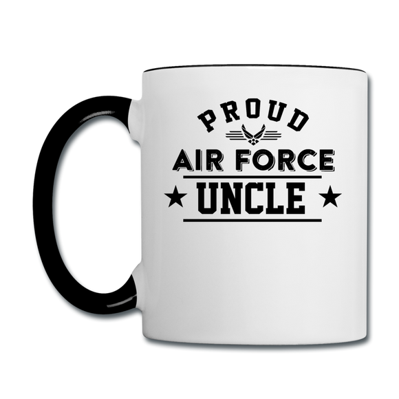 Proud Air Force - Uncle - Contrast Coffee Mug - white/black