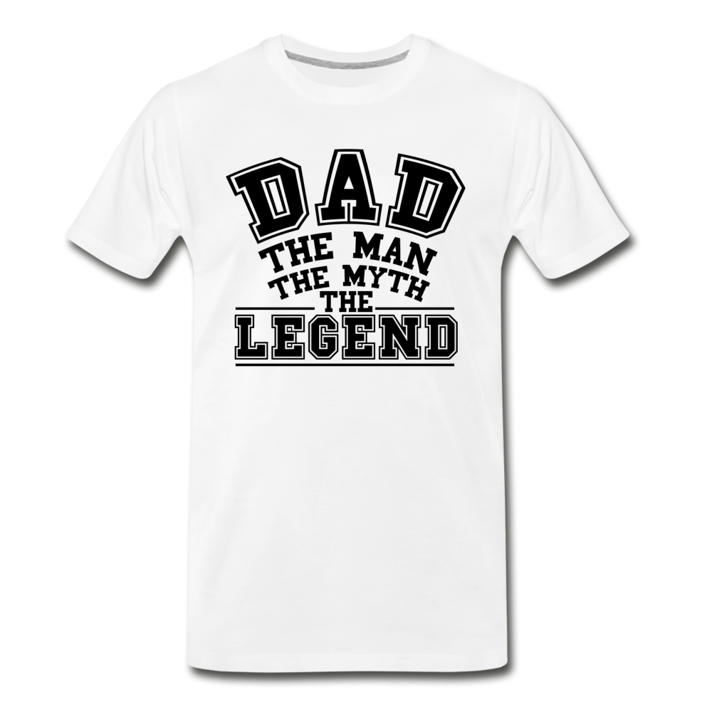 Dad the Legend - Men's Premium T-Shirt - white