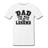 Dad the Legend - Men's Premium T-Shirt - white