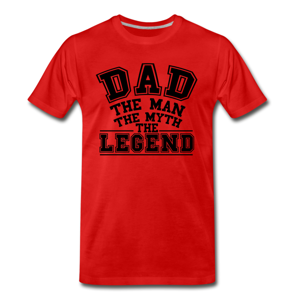 Dad the Legend - Men's Premium T-Shirt - red