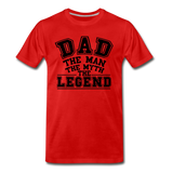 Dad the Legend - Men's Premium T-Shirt - red