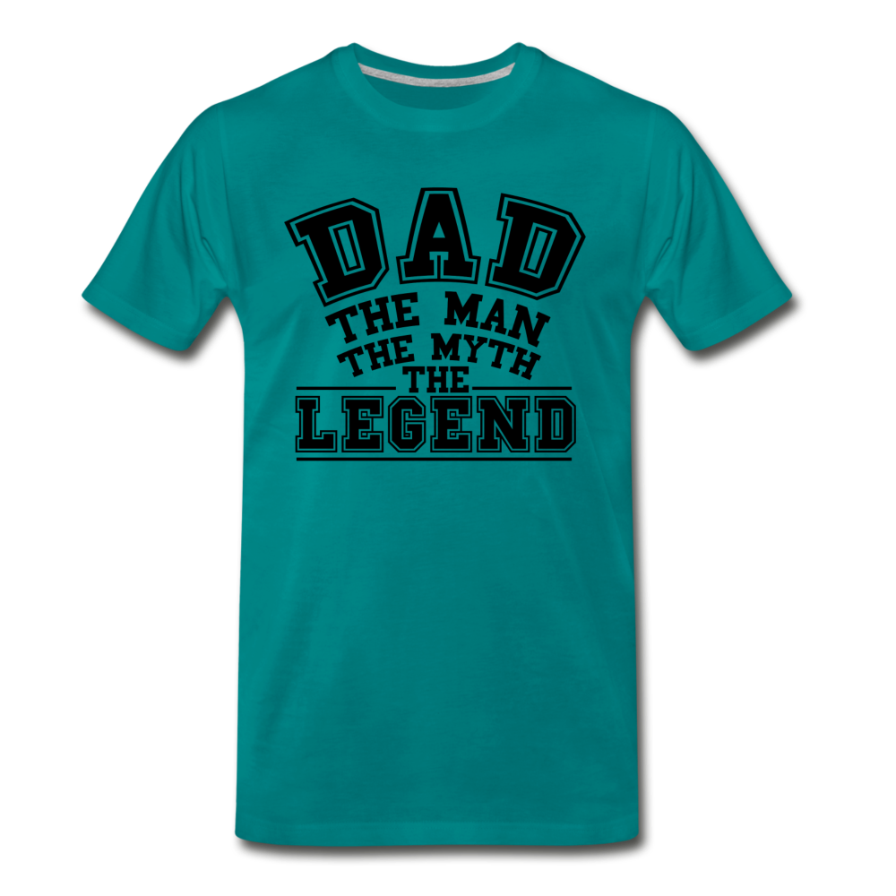 Dad the Legend - Men's Premium T-Shirt - teal