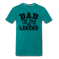 Dad the Legend - Men's Premium T-Shirt - teal