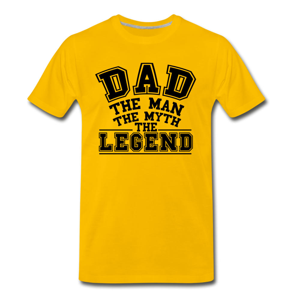 Dad the Legend - Men's Premium T-Shirt - sun yellow