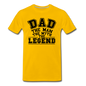 Dad the Legend - Men's Premium T-Shirt - sun yellow