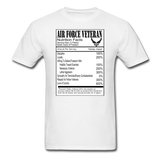 Air Force Veteran - Nutrition Facts - Unisex Classic T-Shirt - white