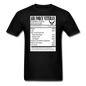 Air Force Veteran - Nutrition Facts - Unisex Classic T-Shirt - black